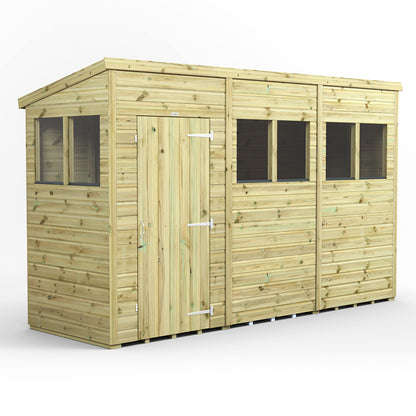 12x4 Power Premium Pent Shed