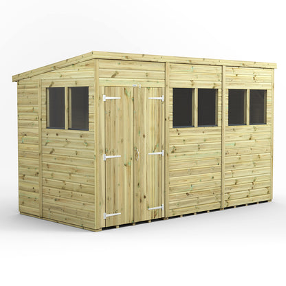 12x6 Power Premium Pent Shed