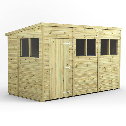 12x6 Power Premium Pent Shed