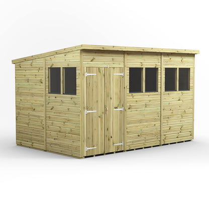 12x8 Power Premium Pent Shed