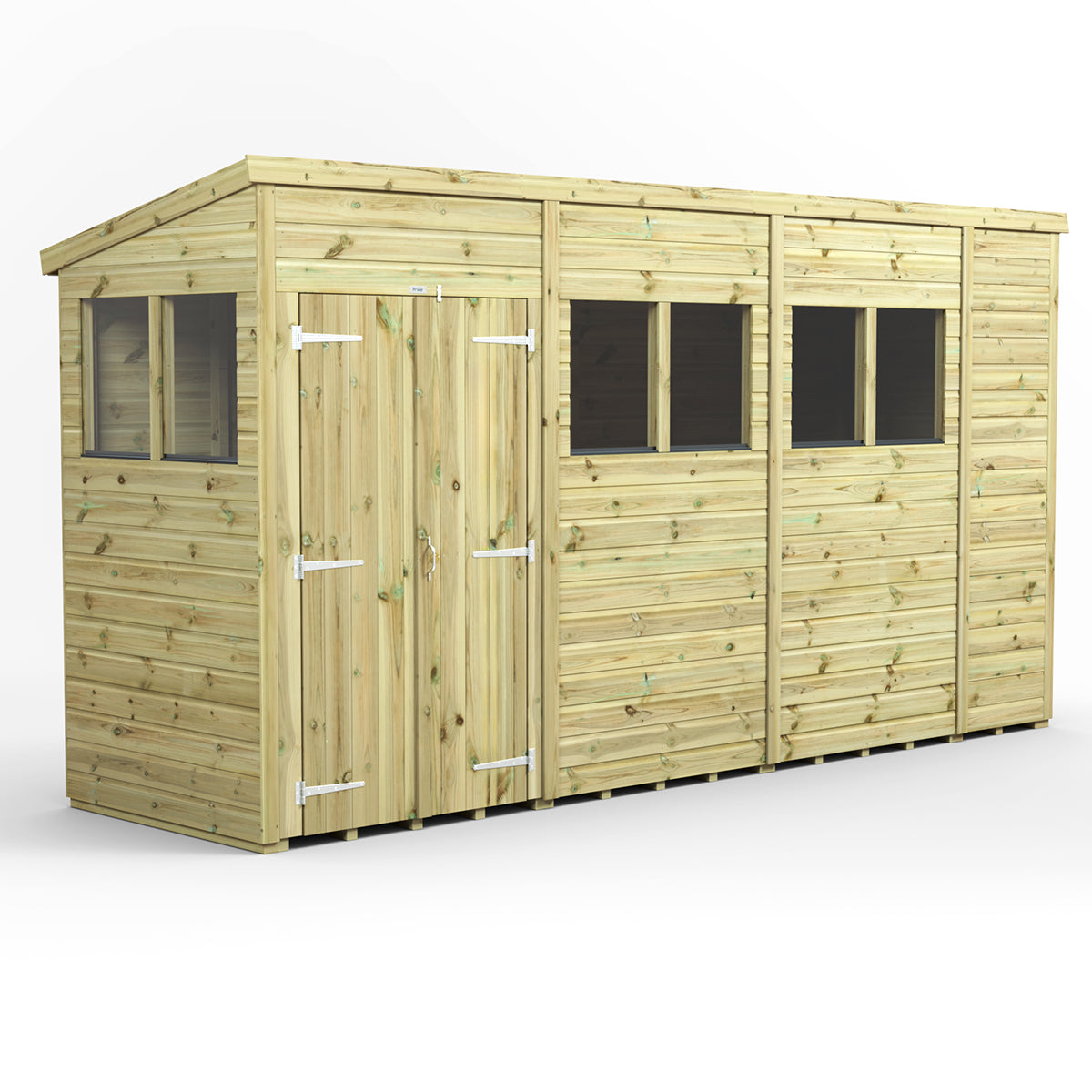 14x4 Power Premium Pent Shed