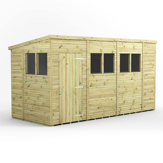 14x6 Power Premium Pent Shed