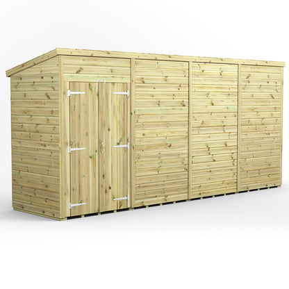 16x4 Power Premium Pent Shed