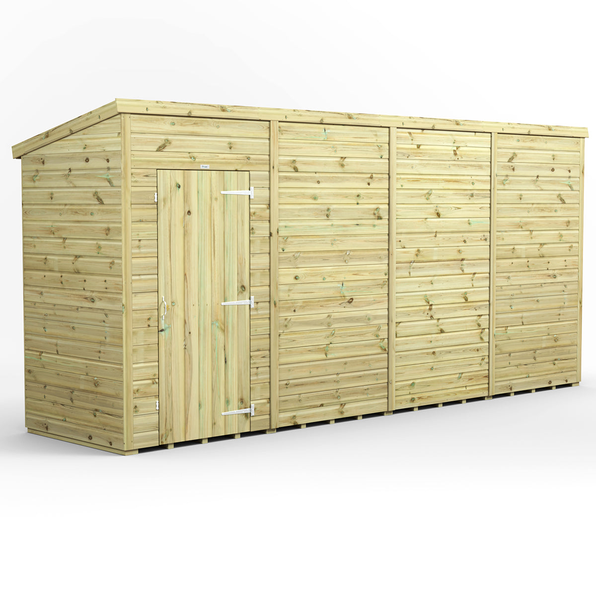 16x4 Power Premium Pent Shed