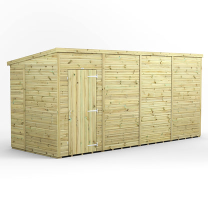 16x6 Power Premium Pent Shed