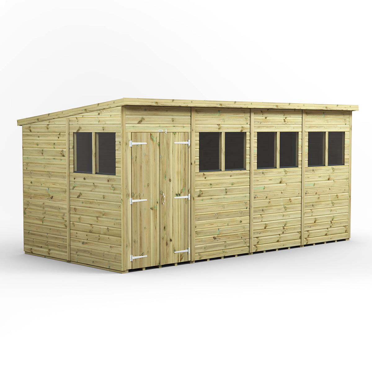 16x8 Power Premium Pent Shed