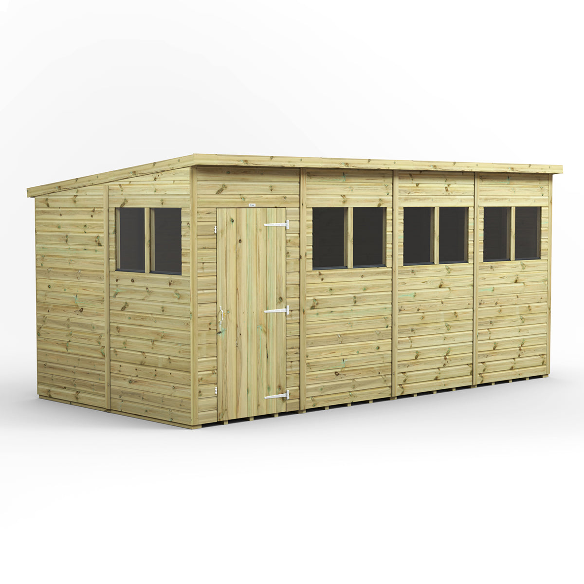 16x8 Power Premium Pent Shed