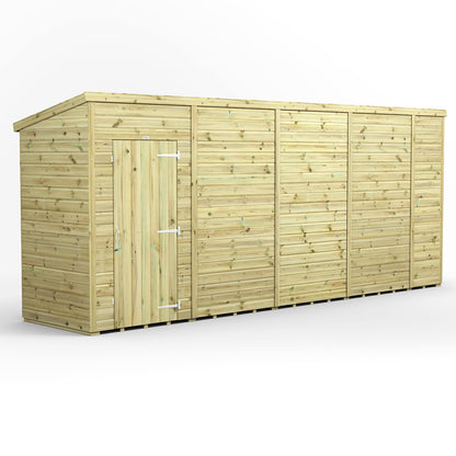 18x4 Power Premium Pent Shed