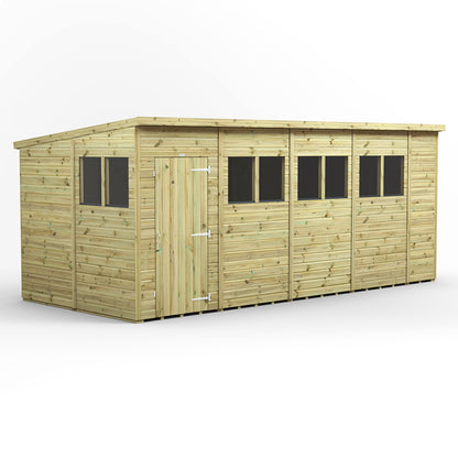 18x8 Power Premium Pent Shed