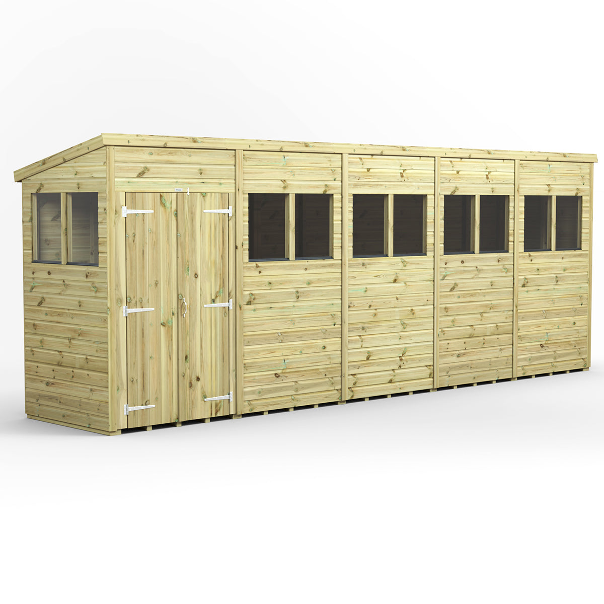 20x4 Power Premium Pent Shed