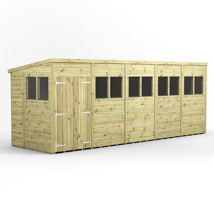 20x6 Power Premium Pent Shed