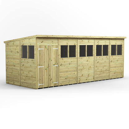 20x8 Power Premium Pent Shed