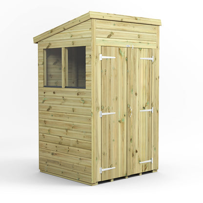 4x4 Power Premium Pent Shed