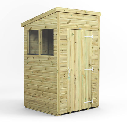 4x4 Power Premium Pent Shed