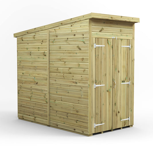 4x8 Power Premium Pent Shed