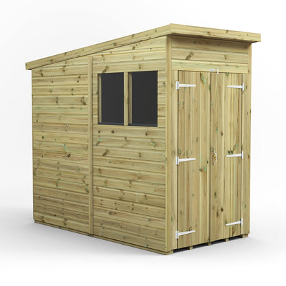 4x8 Power Premium Pent Shed