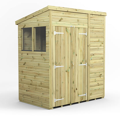 6X4 Power Premium Pent Shed