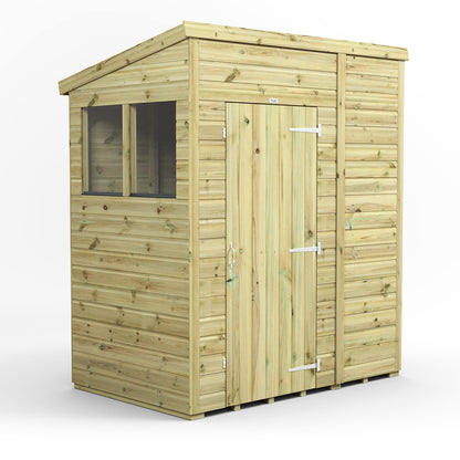 6X4 Power Premium Pent Shed