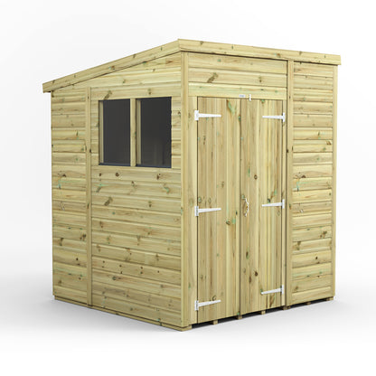 6X6 Power Premium Pent Shed