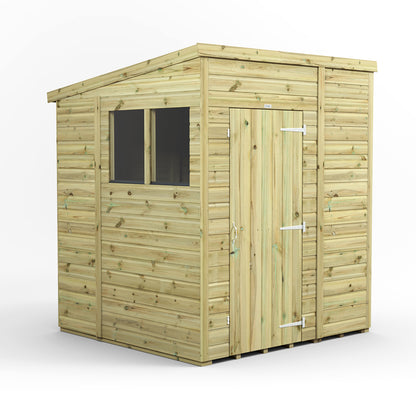 6X6 Power Premium Pent Shed