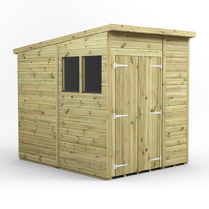 6X8 Power Premium Pent Shed