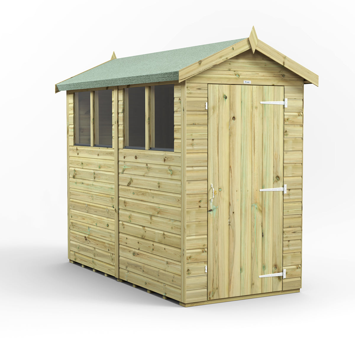 8X4 Power Premium Apex Shed