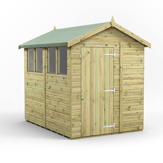 8X6 Power Premium Apex Shed