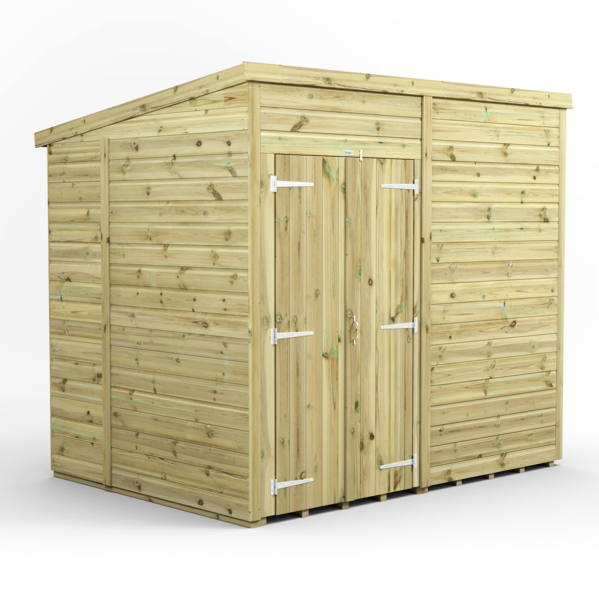 8X6 Power Premium Pent Shed