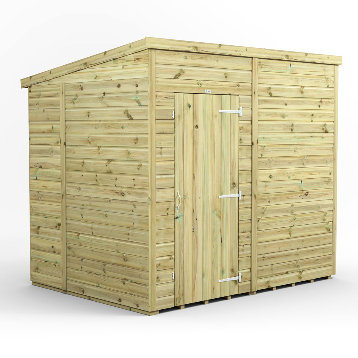 8X6 Power Premium Pent Shed