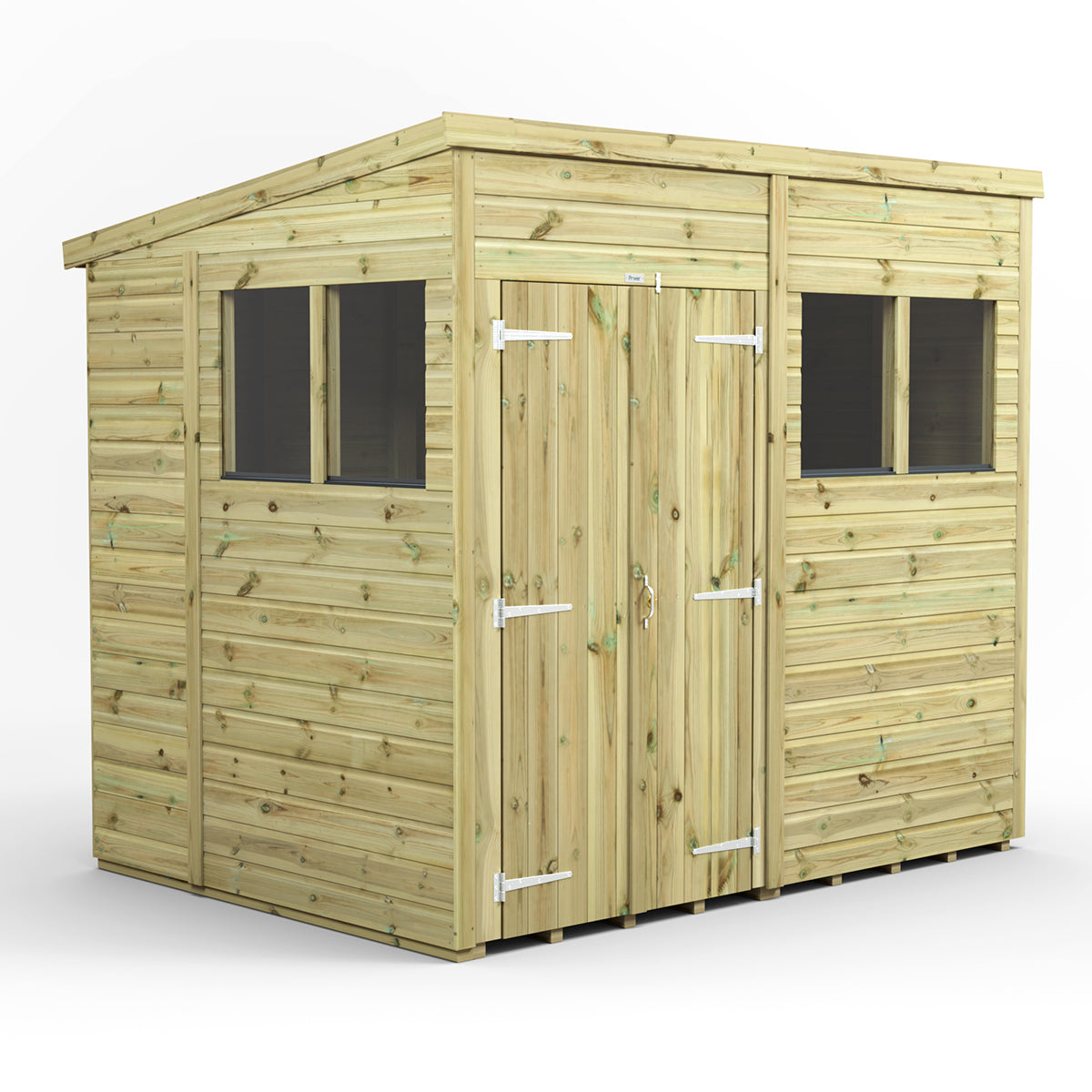 8X6 Power Premium Pent Shed