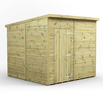 8X8 Power Premium Pent Shed