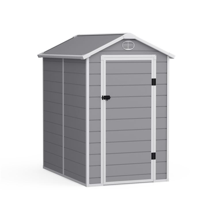 Lotus Animus 4x6 Apex Plastic Shed Light Grey With Floor