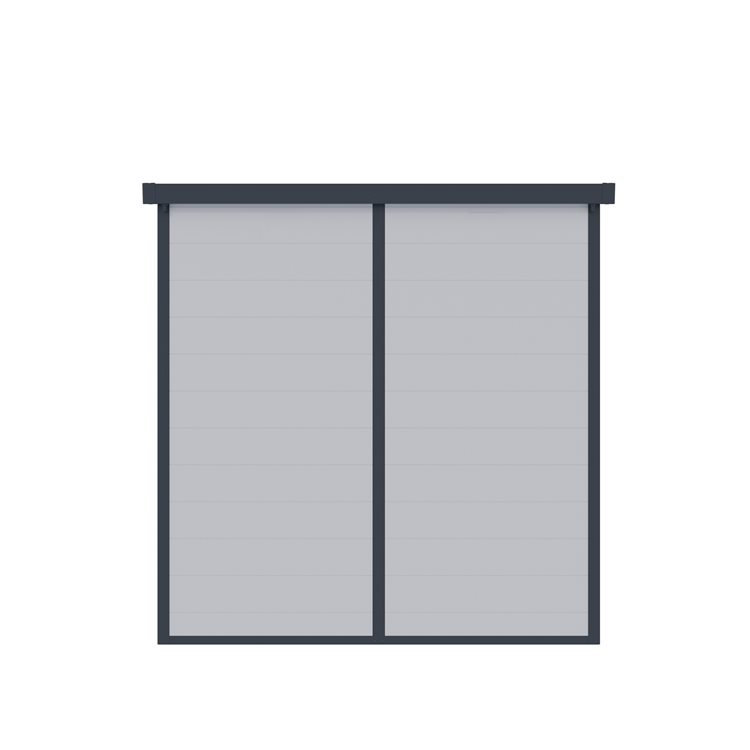 Lotus 6x6 Canto Light Grey Pent Plastic Shed