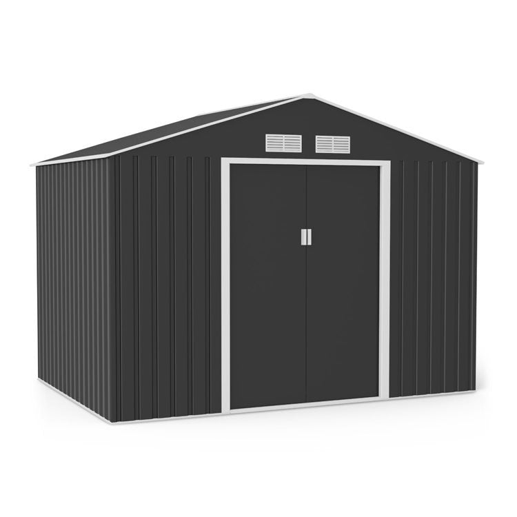 Lotus Hera 9x6 Apex Metal Shed Including Foundation Kit