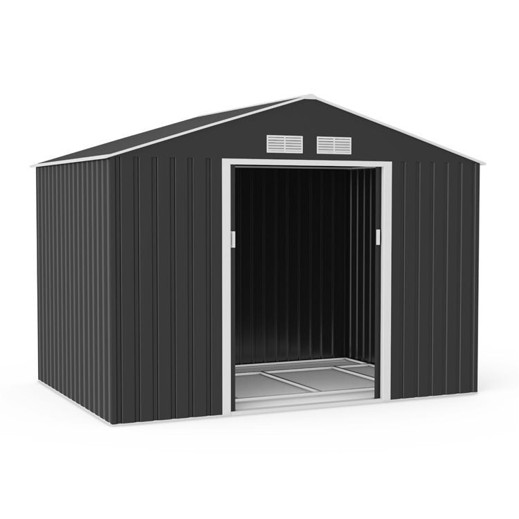 Lotus Hera 9x6 Apex Metal Shed Including Foundation Kit