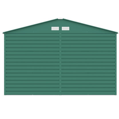 Lotus Hypnos 11x10.5 Green Apex Metal Shed