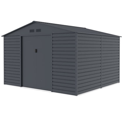 Lotus Hypnos 11x10.5 Grey Apex Metal Shed