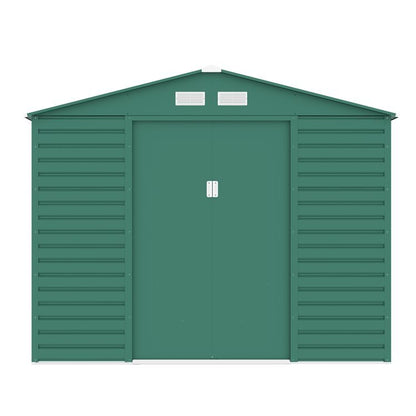 Lotus Hypnos 9x6 Green Apex Metal Shed