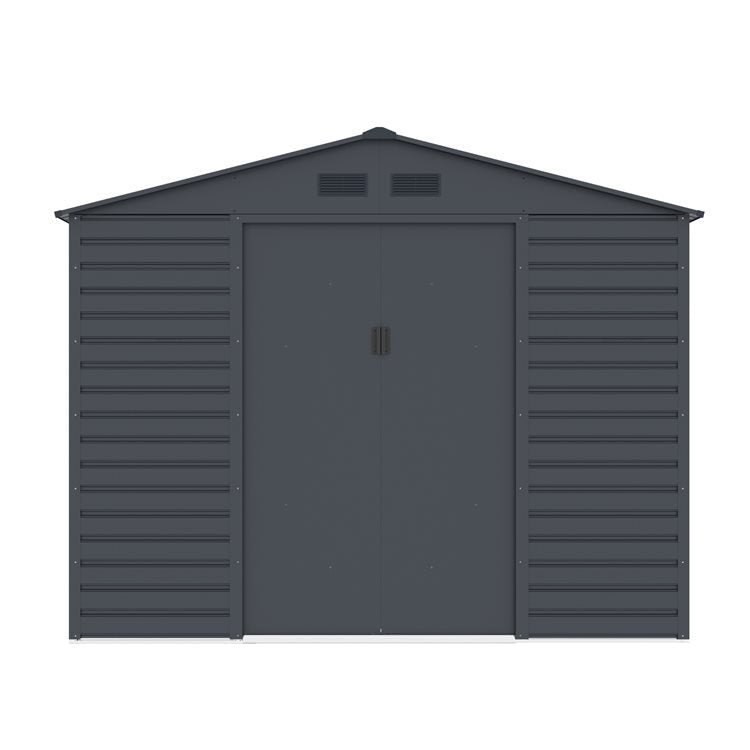 Lotus Hypnos 9x6 Grey Apex Metal Shed