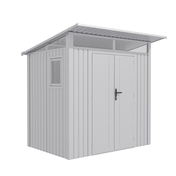 Lotus Minos 7x6 White Pent Aluminium Metal Shed