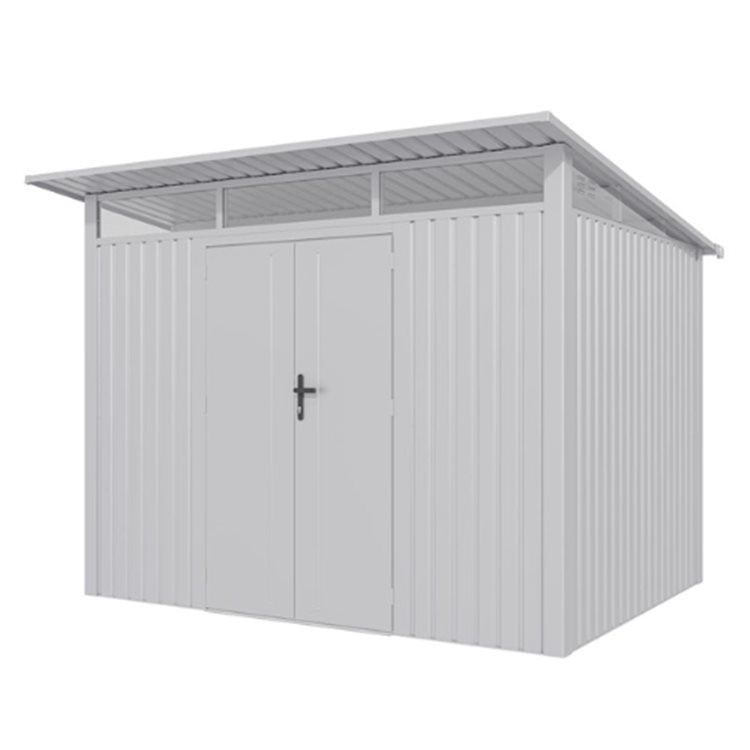 Lotus Minos 9x8 White Pent Aluminium Metal Shed