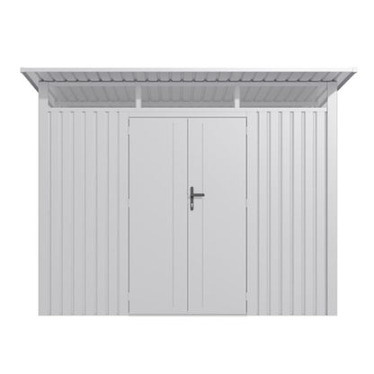 Lotus Minos 9x8 White Pent Aluminium Metal Shed