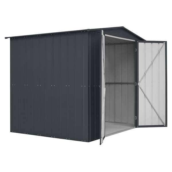 8x6 Globel Metal Shed - Wide Doors