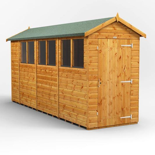 14x4 Power Tongue & Groove Apex Shed