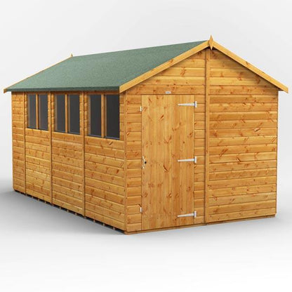 14x8 Power Tongue & Groove Apex Shed