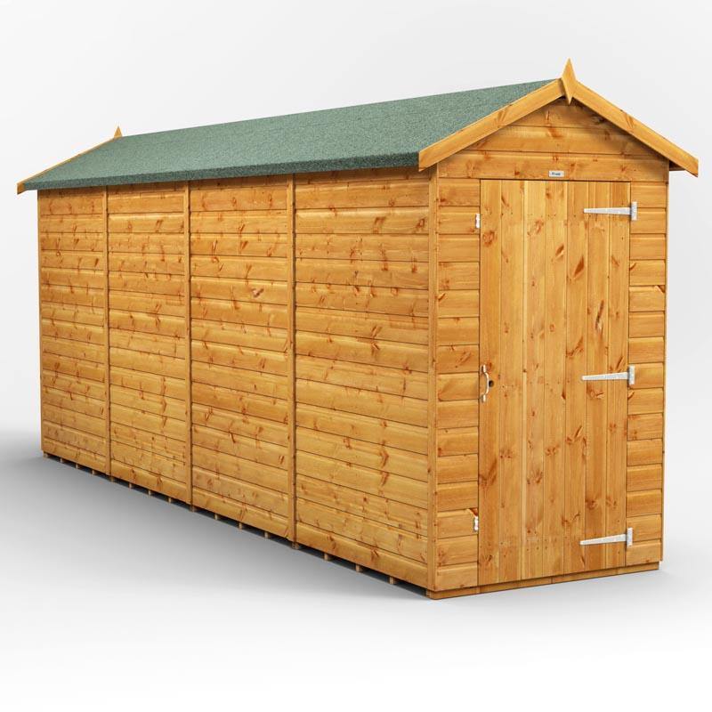 16x4 Power Tongue & Groove Apex Shed