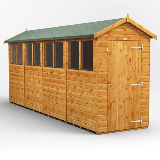 16x4 Power Tongue & Groove Apex Shed