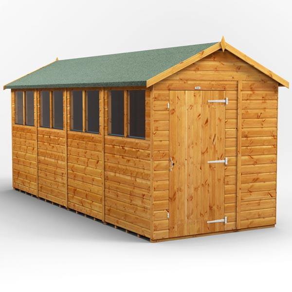 16x6 Power Tongue & Groove Apex Shed