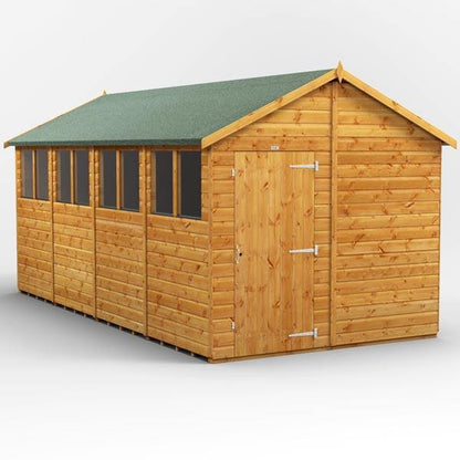 16x8 Power Tongue & Groove Apex Shed