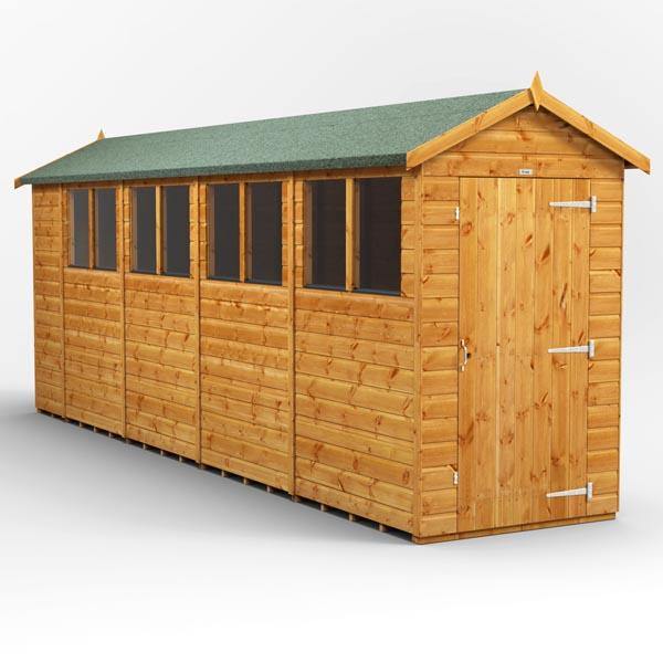 18x4 Power Tongue & Groove Apex Shed